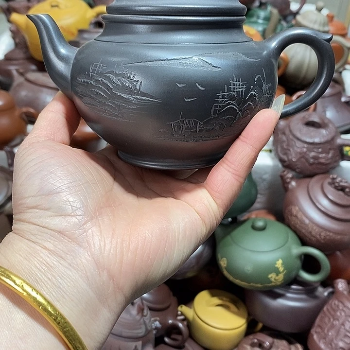 紫砂茶壶晃盖流口水