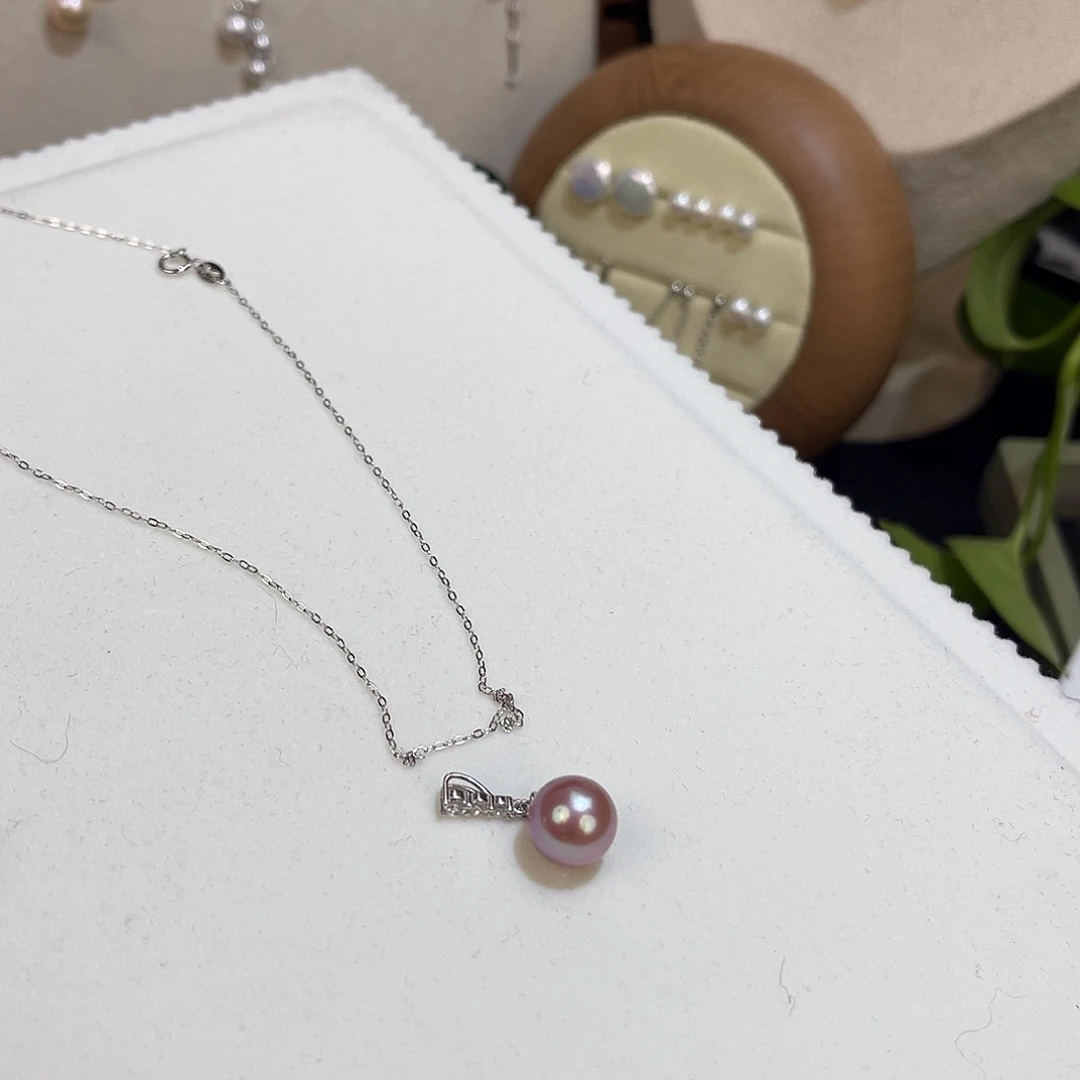 海水珍珠颈饰银S925镶嵌
