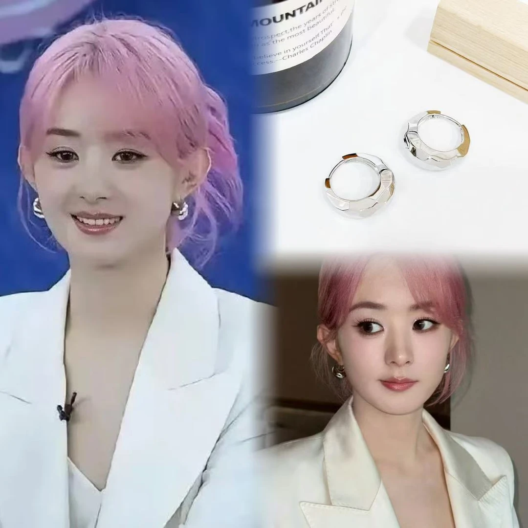 c147 c148 简约素圈光面耳扣休闲时尚百搭设计感百搭耳饰铜合金