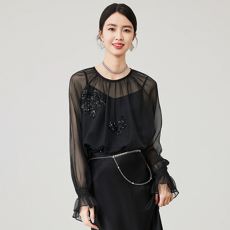 BADINA雪纺衫652M051