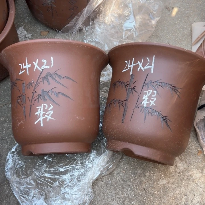 紫砂花盆特价清仓