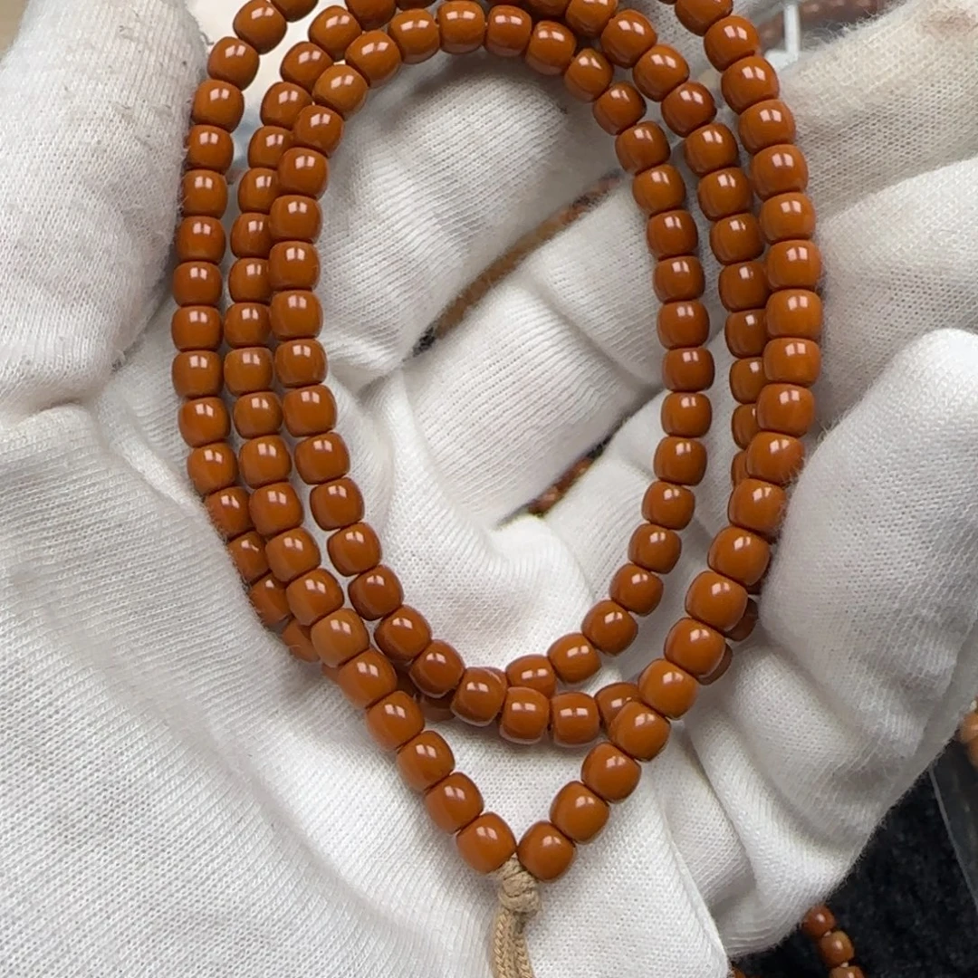 维***计手串橄榄核老挝长串极限弧5.1mm