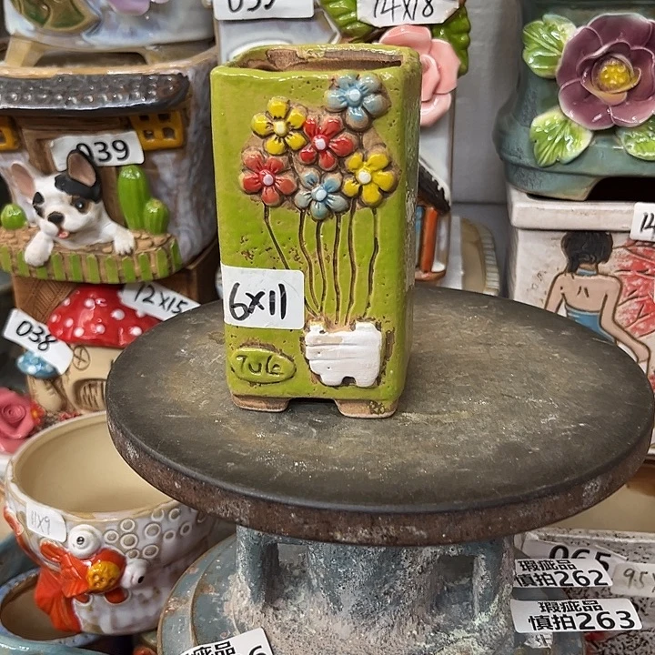 粗陶材质多肉花盆