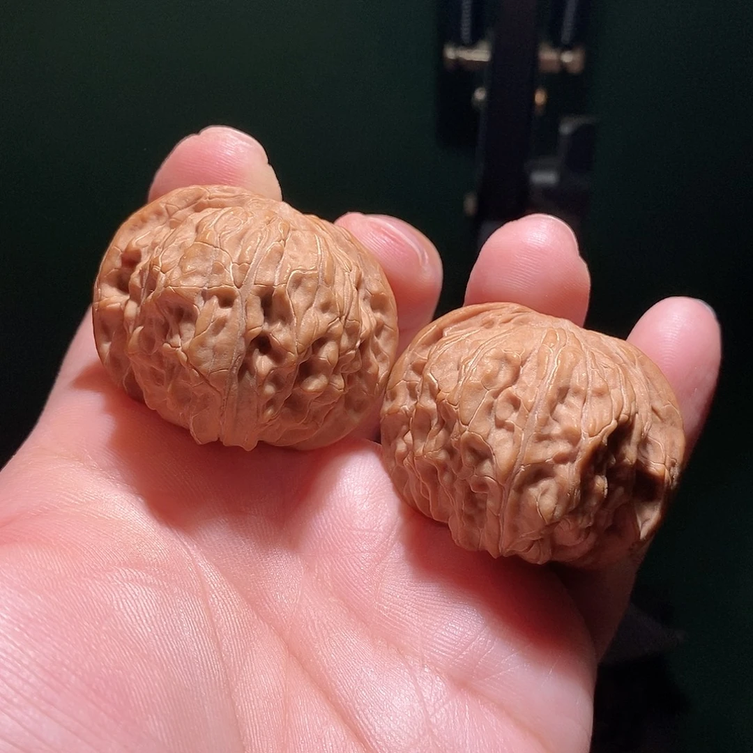 文玩核桃把件42磨盘全品