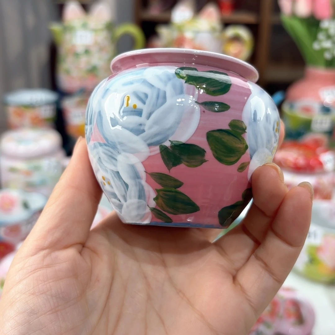景德镇手绘高温釉下彩陶瓷茶具