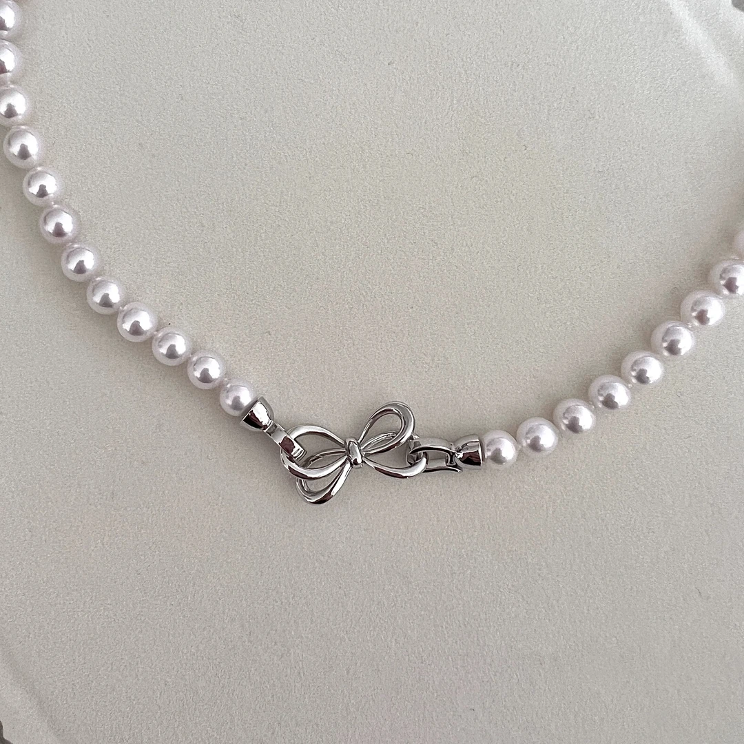 【心有灵犀】极强光淡水无核珍珠时尚精致满珠串链6.3-7.3mm