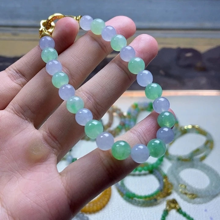 定制翡翠未镶嵌缅甸翡翠A货卡7.7