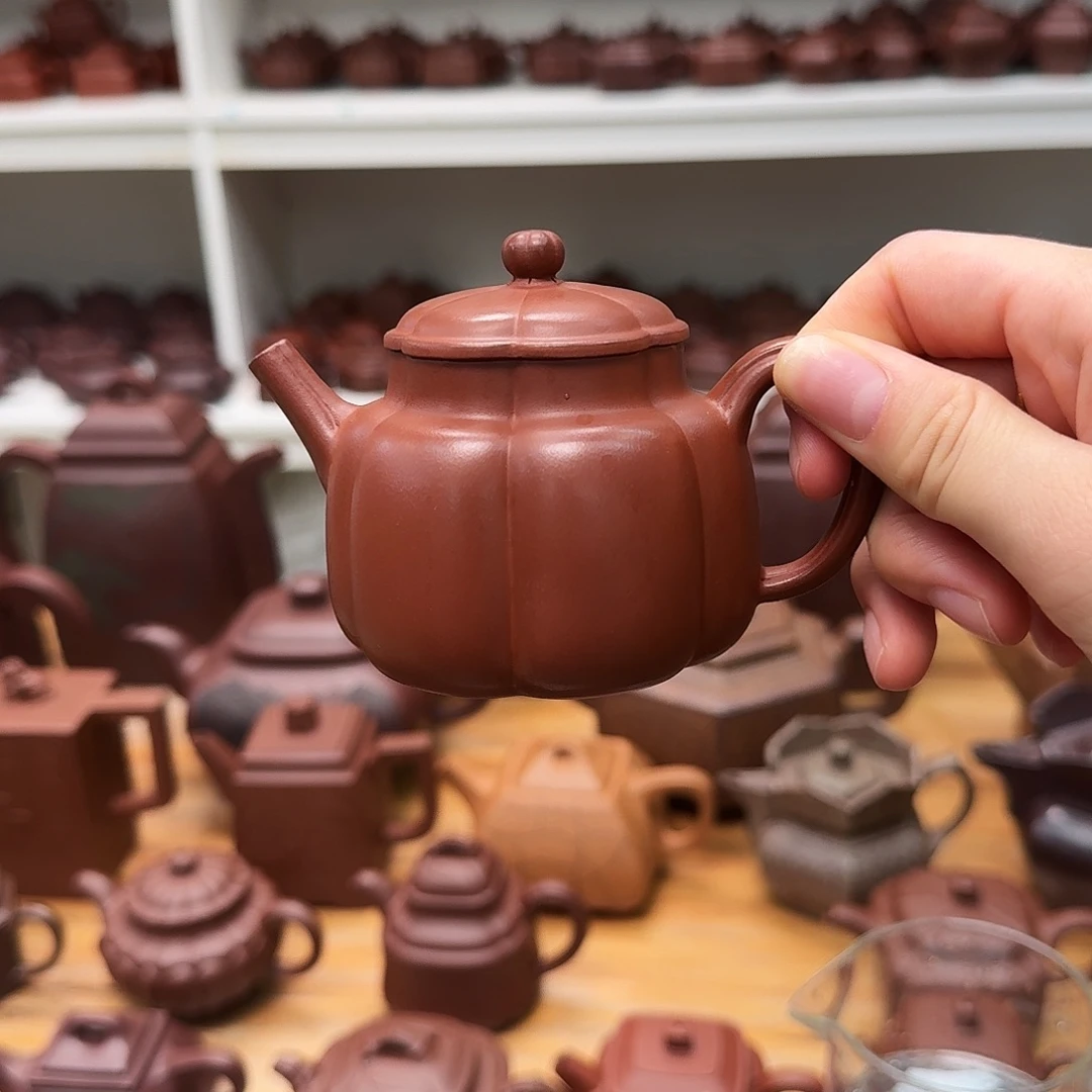 紫砂茶壶筋纹言心150cc
