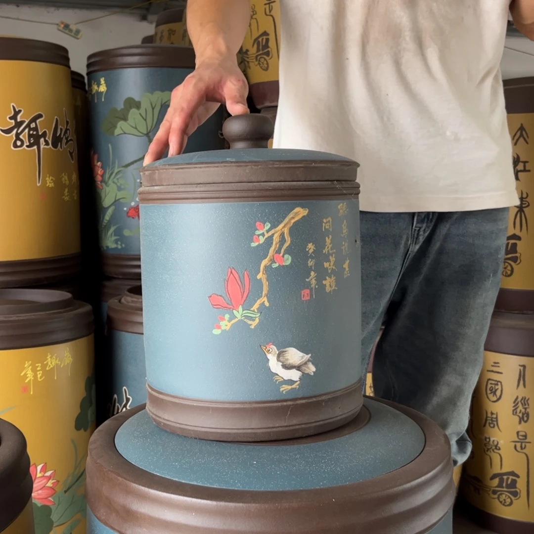 紫砂茶叶罐8 饼茶叶罐
