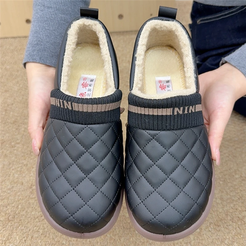 冬季老北京棉鞋女加绒加厚保暖软底防滑毛毛鞋中老年妈妈鞋平底鞋