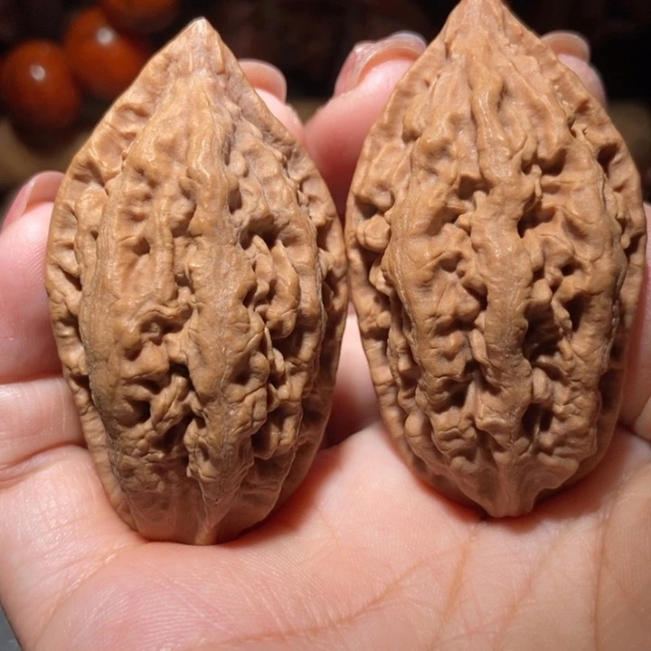 把件文玩核桃东北楸子小雪58