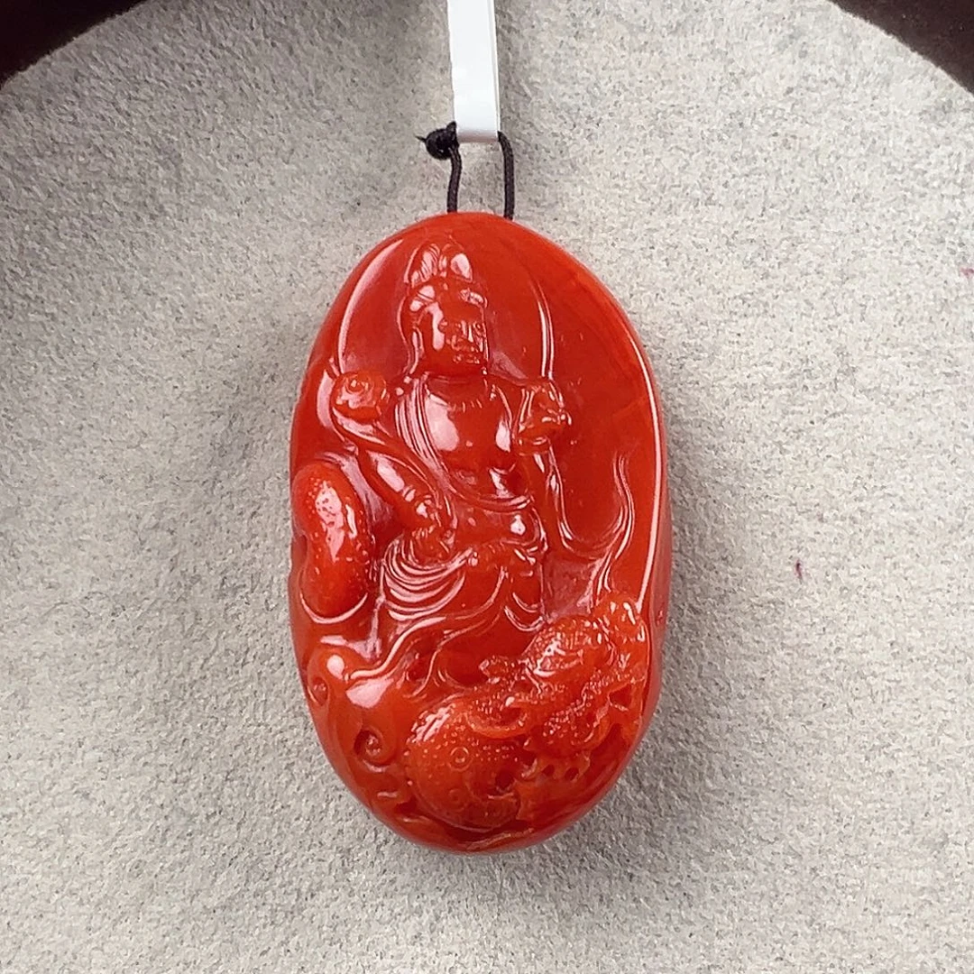 (***啦南红玛瑙未镶嵌吊坠