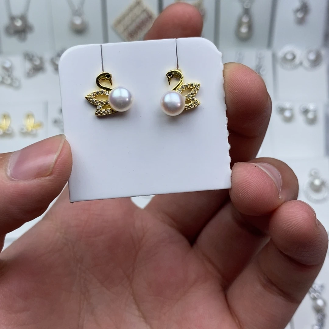 未镶嵌淡水珍珠耳饰