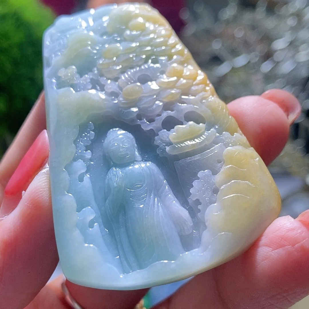 【闪购商品】翡翠未镶嵌颈饰阿咪