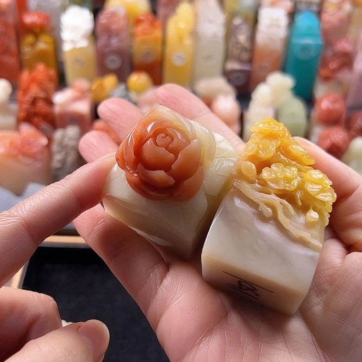 昌化石印石岁**风手工定制，不刻