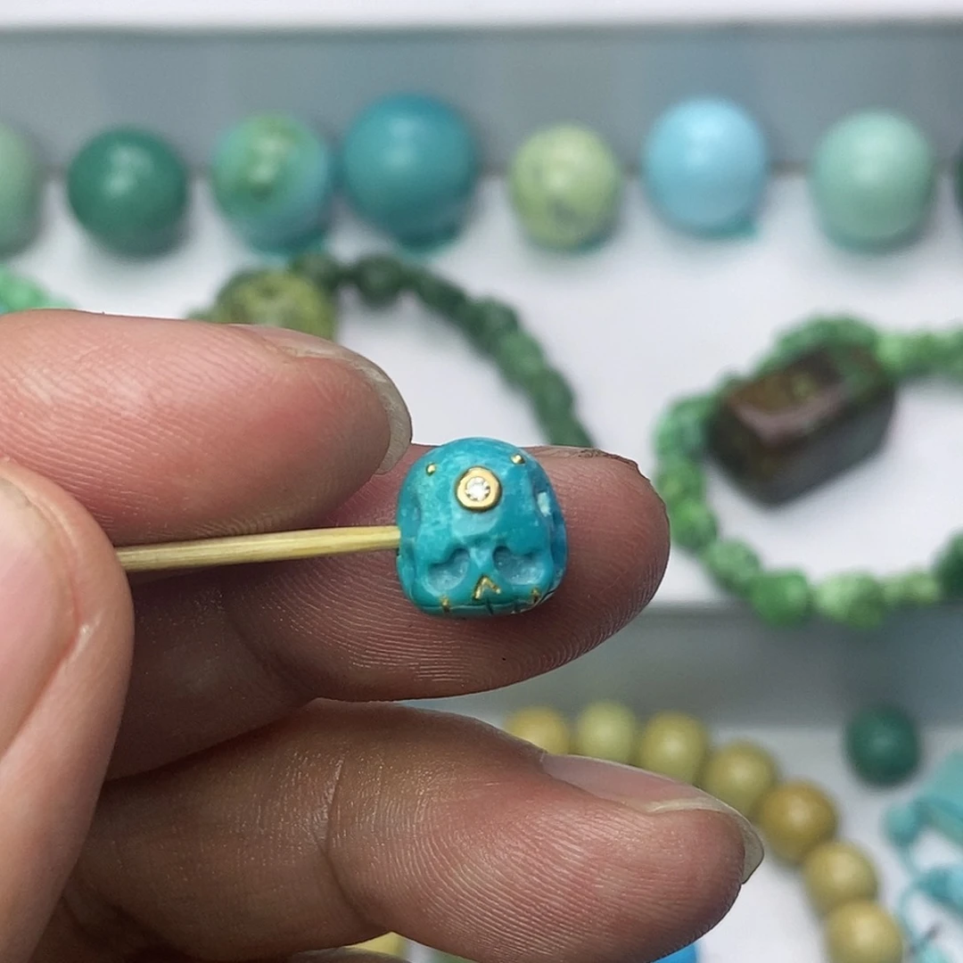 绿松石珠宝奇石未镶嵌