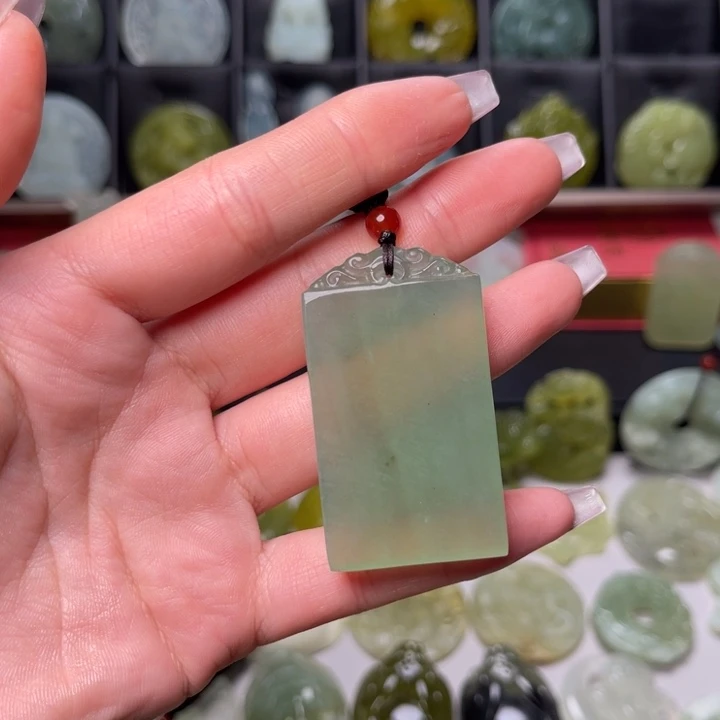 再***海岫玉未镶嵌吊坠(赠链)
