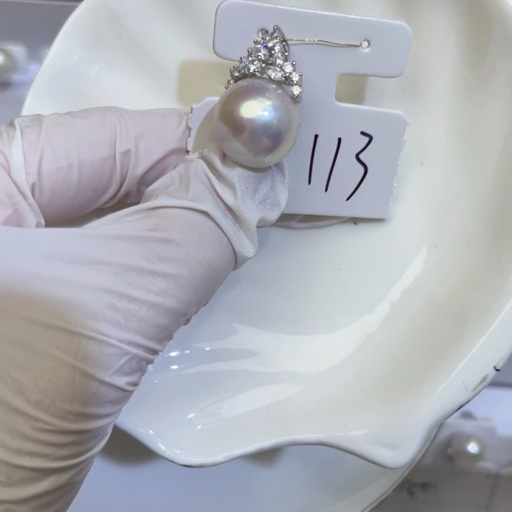 淡水珍珠颈饰银S925镶嵌