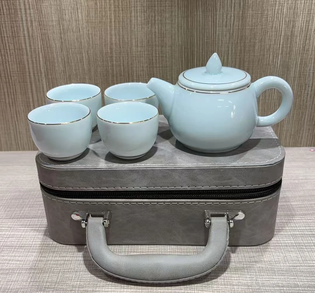 A00535/陶瓷/简约青瓷茶具套装