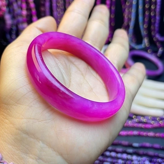 非金属手镯55粉丝绒