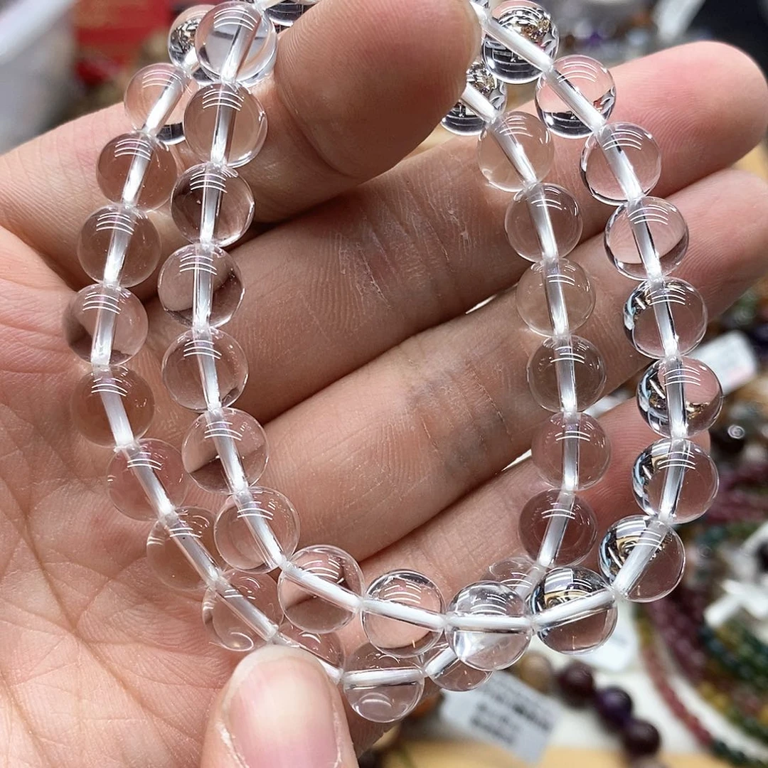 水晶手链未镶嵌多样性发货发一条