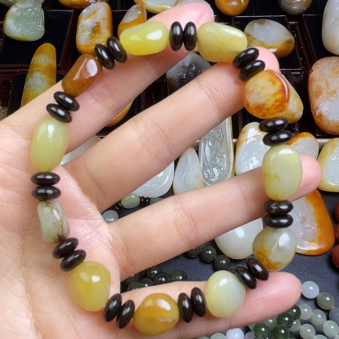 和田玉未镶嵌手链