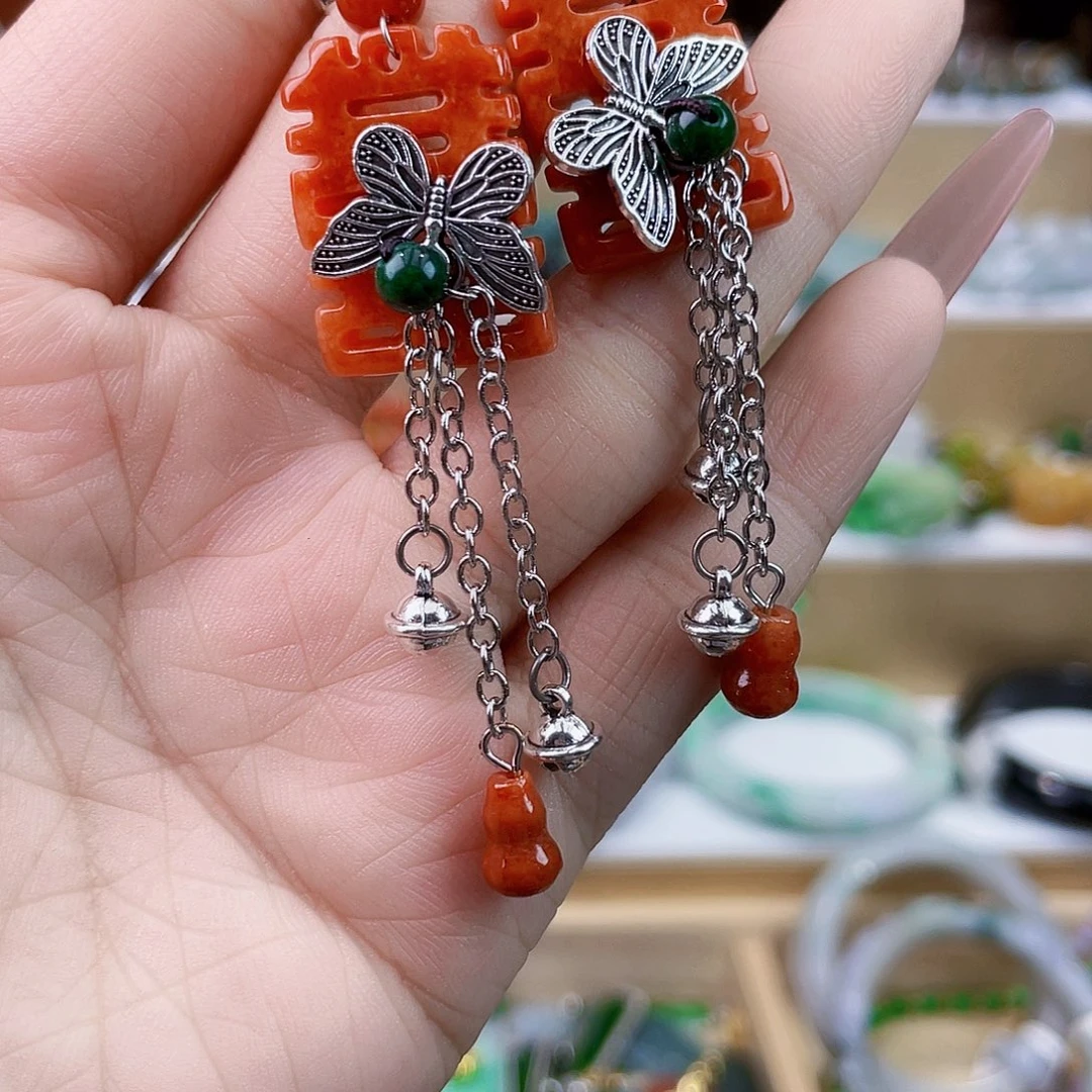 翡翠未镶嵌手链耳坠