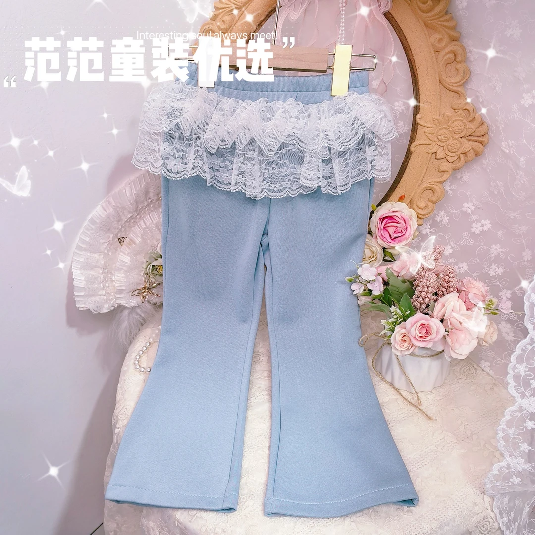 【范范童装优选】儿童时尚韩版【烟紫蓝】裤子25014
