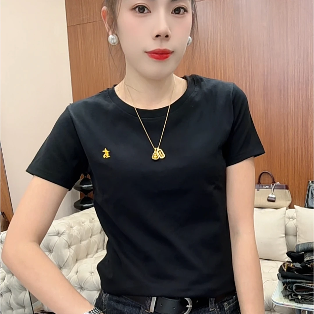 月月家，简单刺绣休闲上衣766