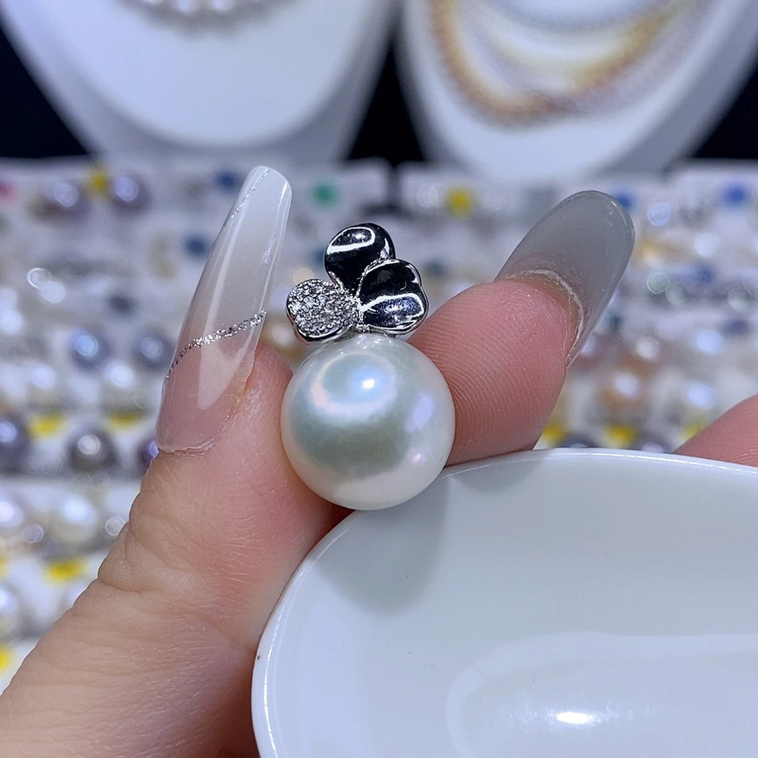 颈饰合金淡水珍珠