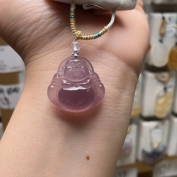 玛瑙/玉髓天然玛瑙紫25佛未镶嵌