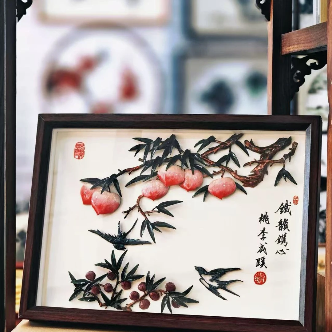 芜湖铁画桃李满天下毕业季送老师安徽非遗特色工艺伴手礼相框摆件