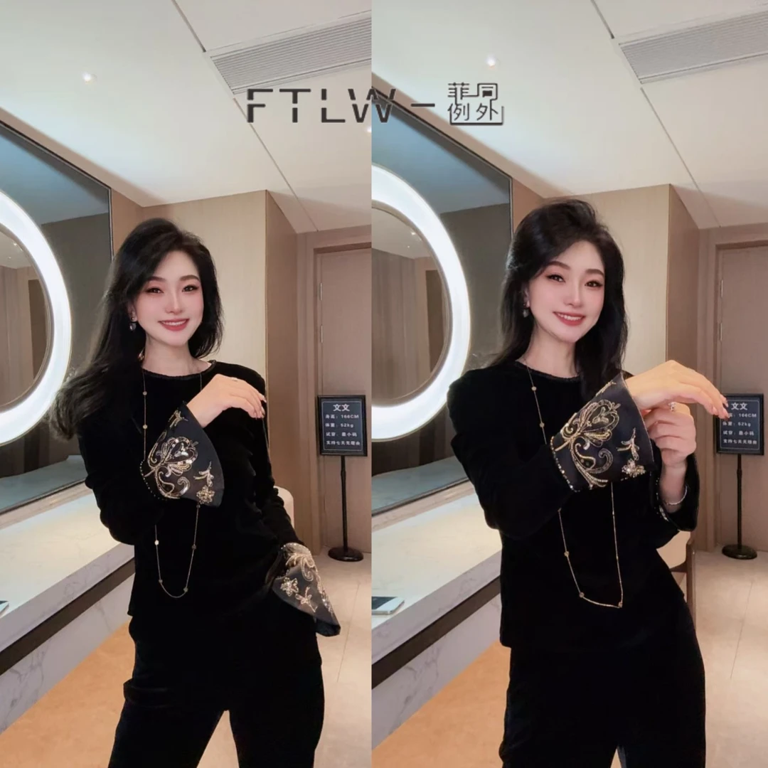 板熙FTLW-【蝶翩】高级感气质时尚优雅女装上衣-3851