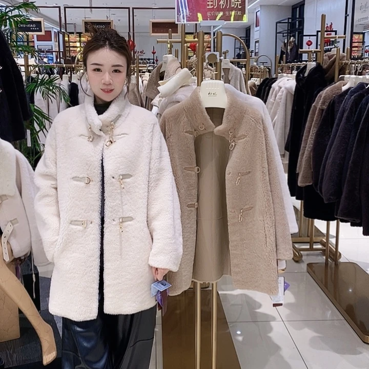 闪1羊毛羊皮一体 初晓皮草