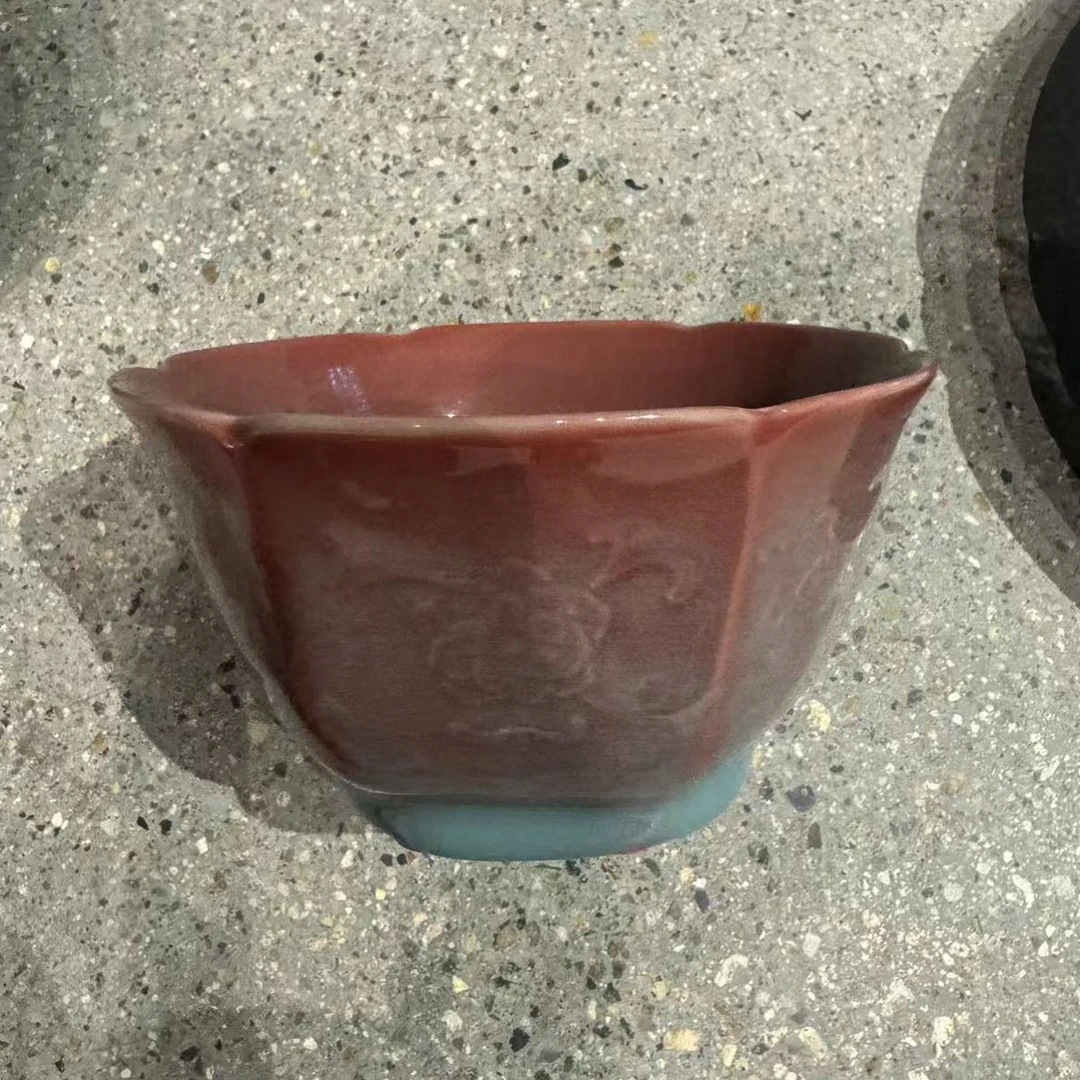【喜物专属】小青雅 六方碗 红粉