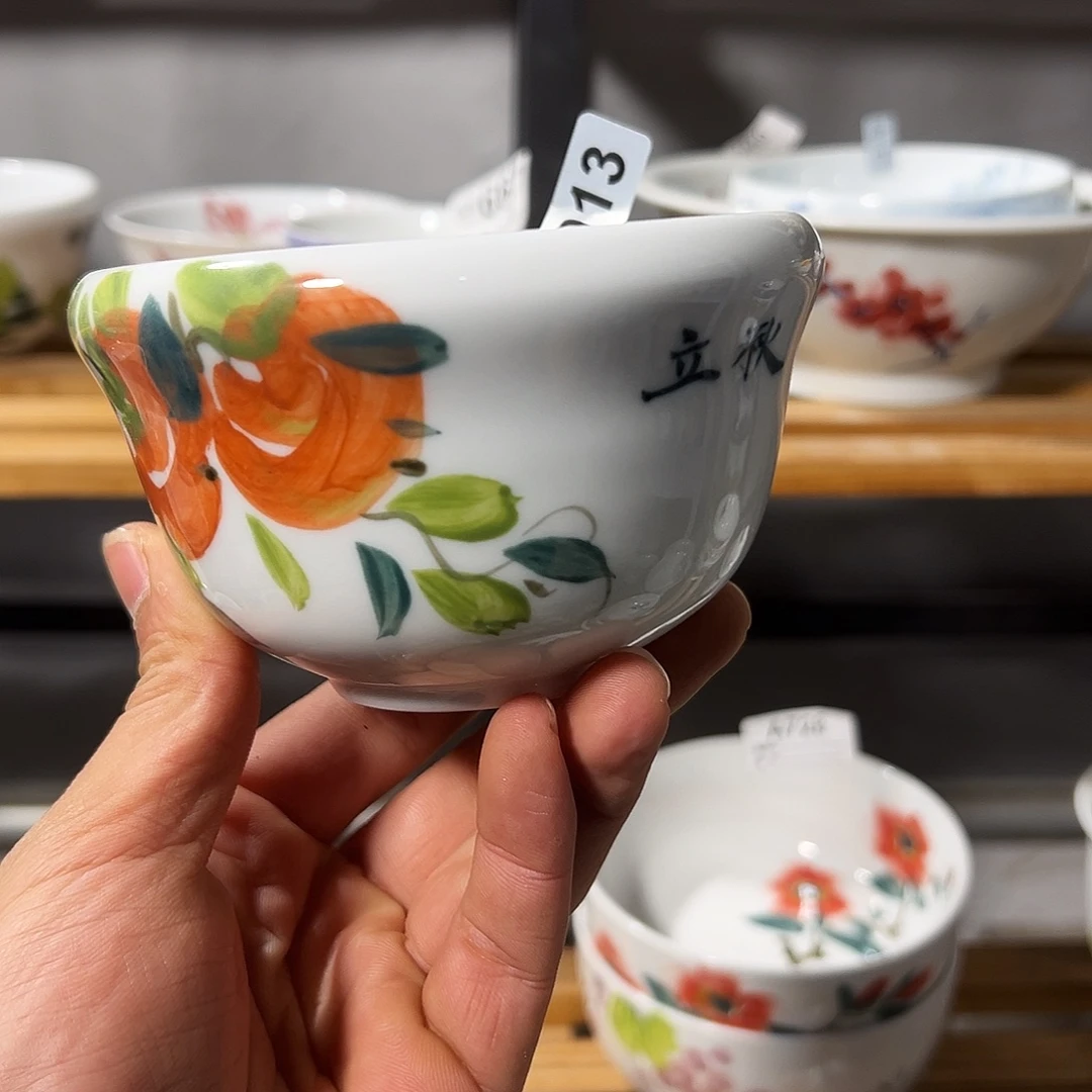 陶瓷景德镇手工手绘陶瓷4寸葫芦碗