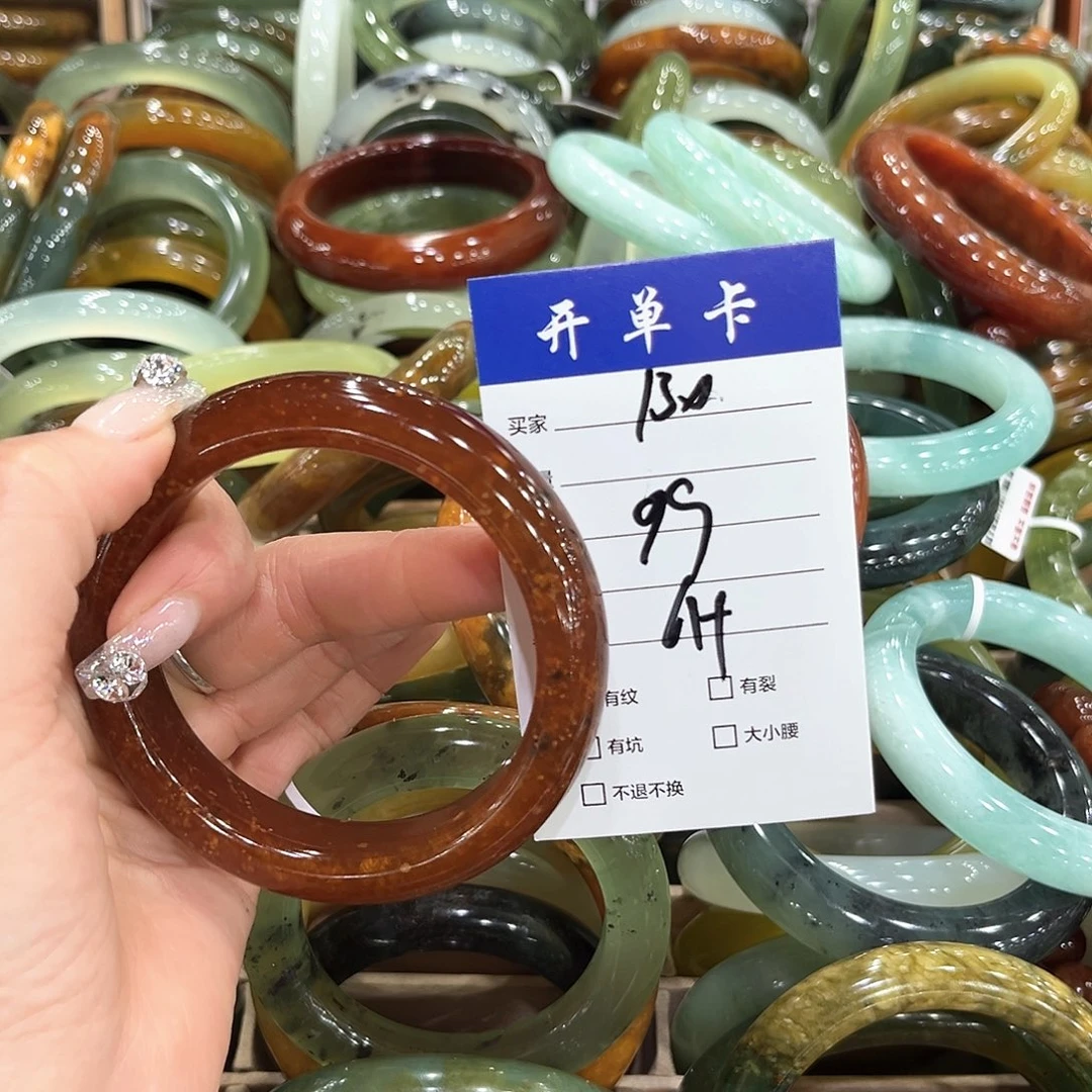 锦***川未镶嵌蛇纹石玉手镯