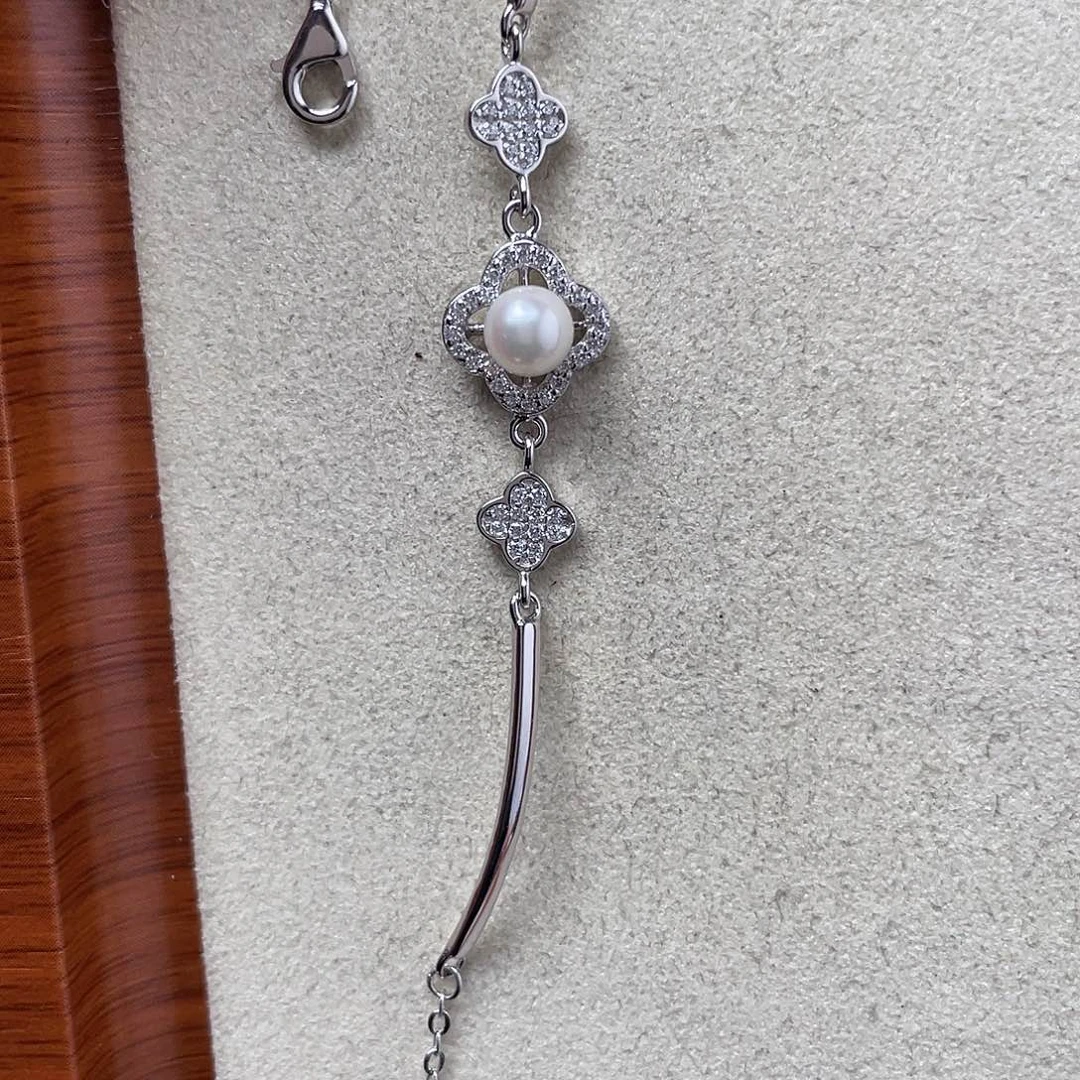 吊坠(不含链)海水珍珠银S925镶嵌