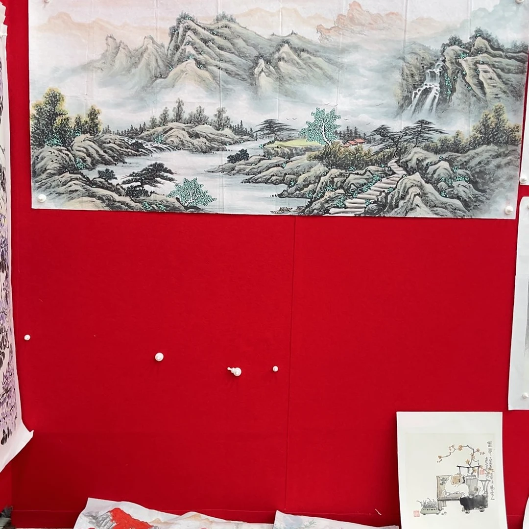 国画流**彩绘画作品多次参加全国