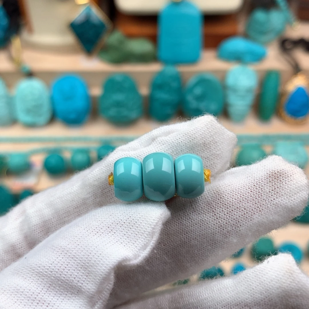 未镶嵌绿松石三件套直切卡10