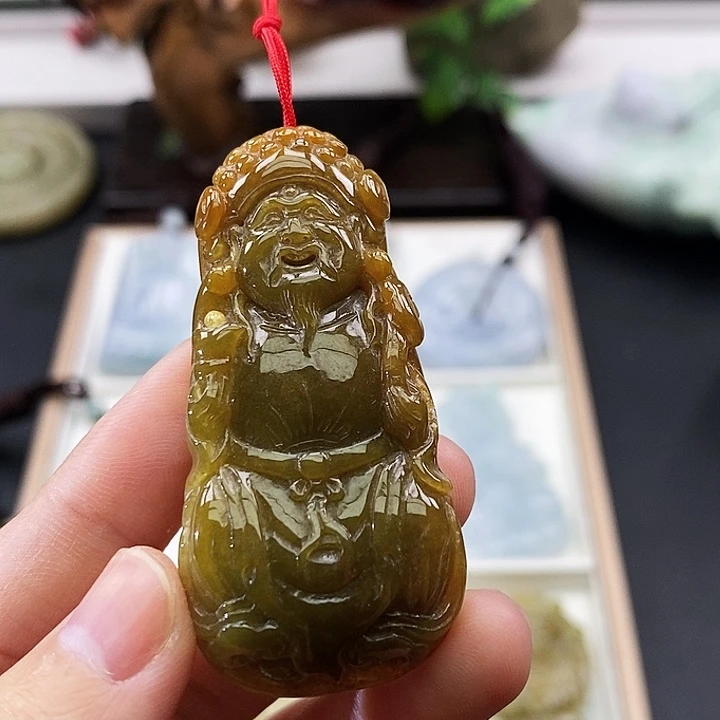 颈饰未镶嵌翡翠陆*凤缅甸翡翠a货