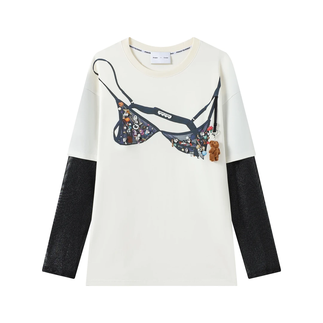 【巾凡子专属】彩色宝石胸衣T恤