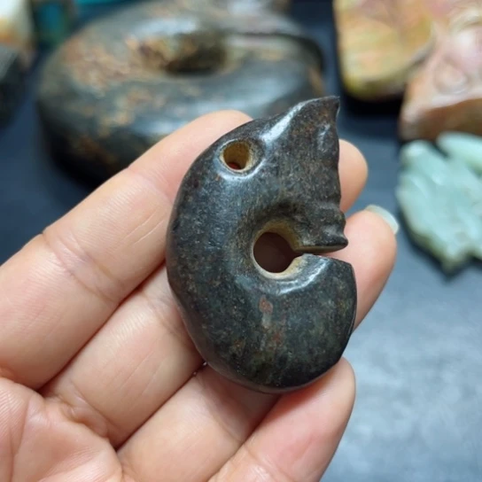吊坠白玉菩提把件