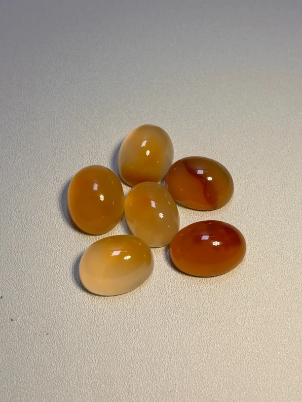 克尔伦红玛瑙半成品戒指，吊坠蛋面，随机发