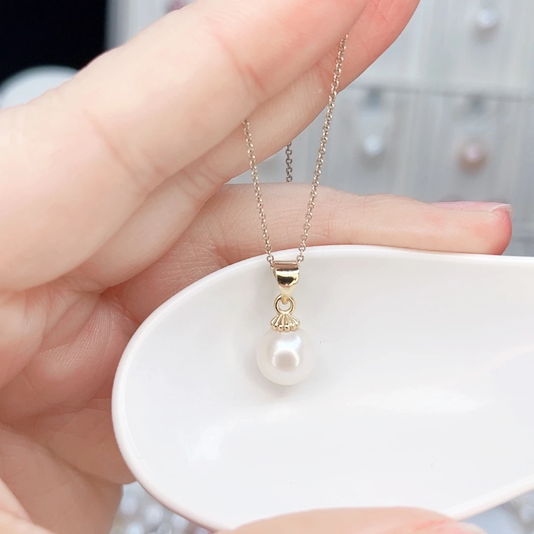 淡水珍珠吊坠(赠链)合金