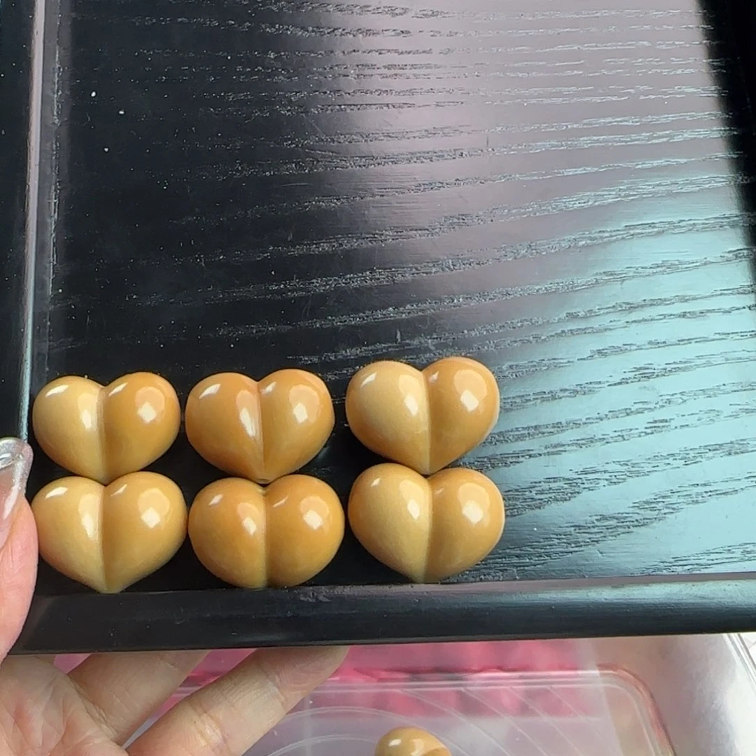 糖***妈菩提根/象牙果吊坠微瑕牙果奶茶色屁桃6颗