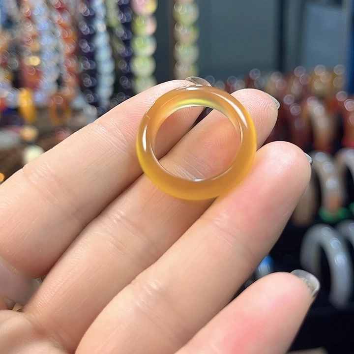 玛瑙/玉髓未镶嵌戒指