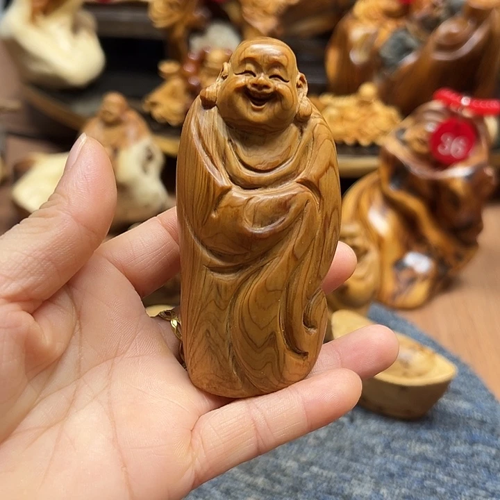 柏木太行崖柏手把摆件