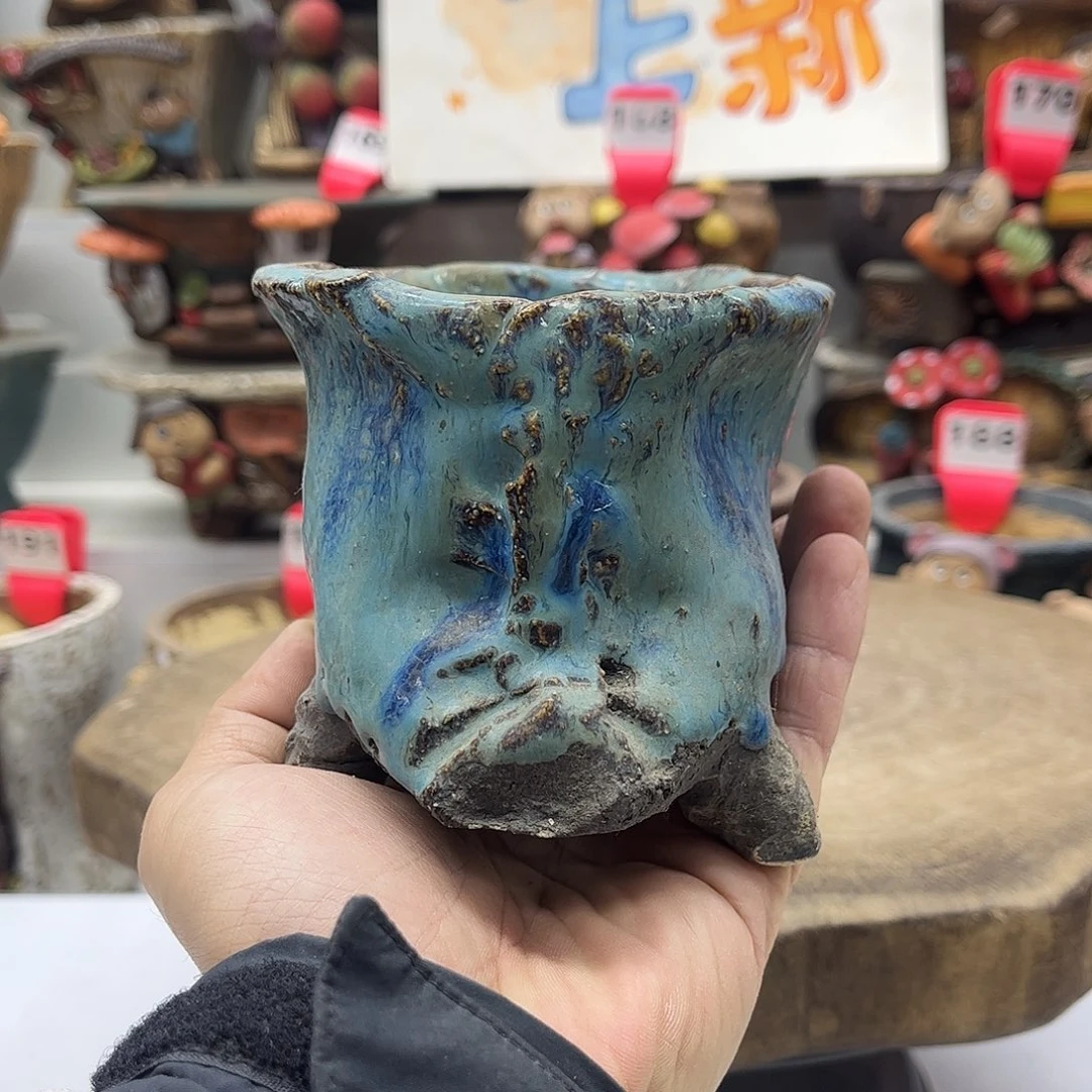 幽***蝶花盆白狐瑕疵差价幽梦