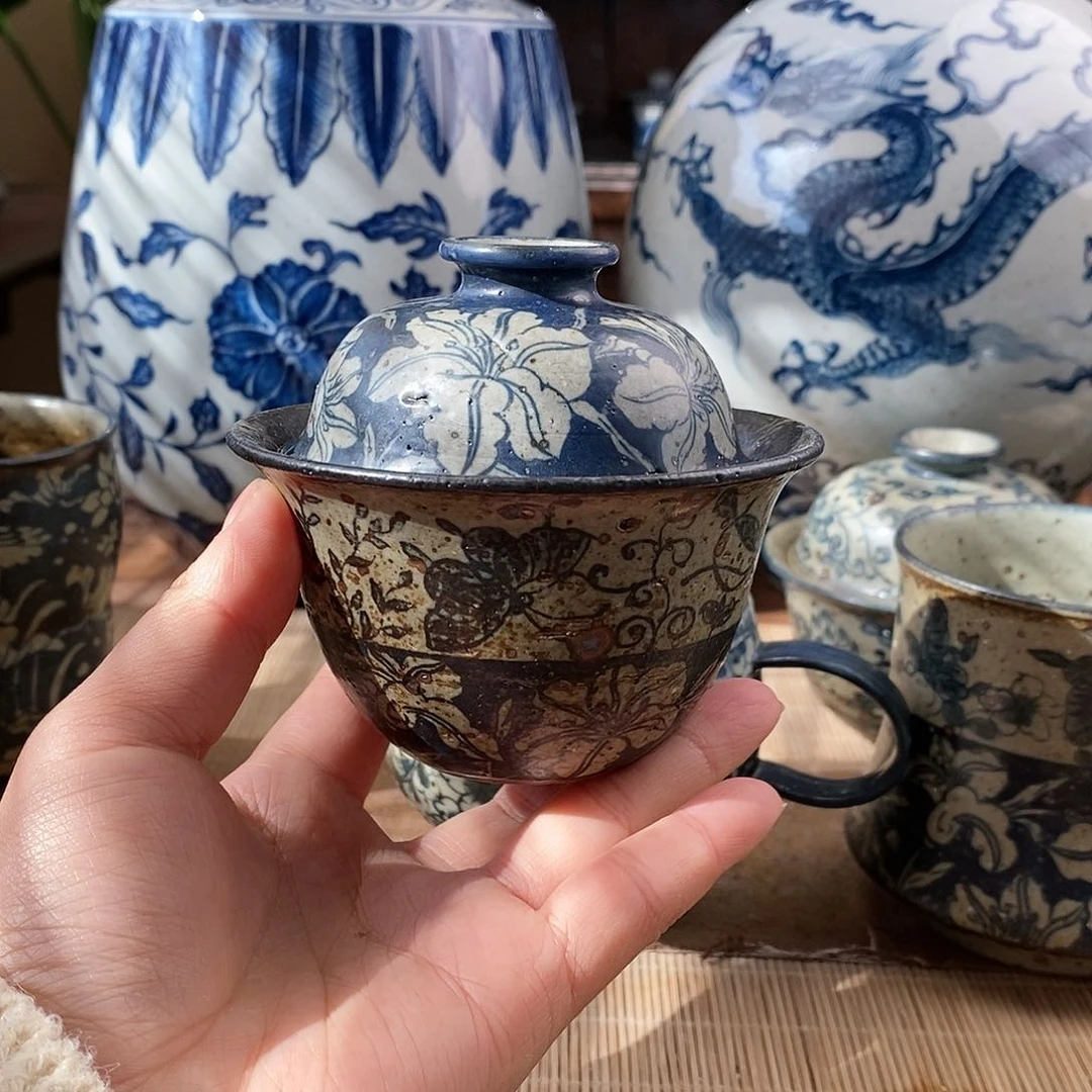 七*笙手工手绘青花陶瓷